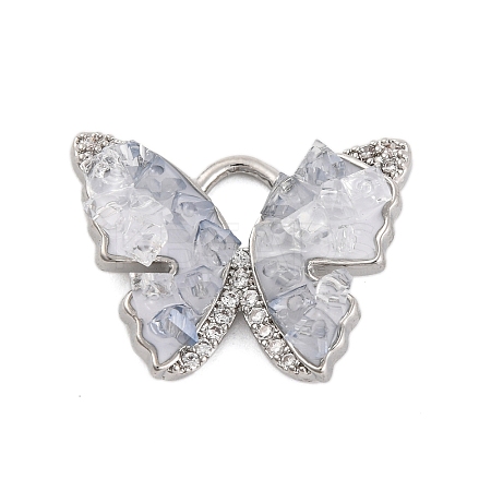 Natural Quartz Crystal Rock Crystal Pendants KK-Z066-04P-1