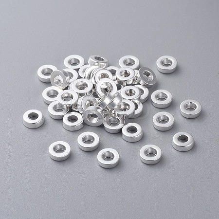 Donut Tibetan Style Alloy Beads Spacers X-TIBEB-D024-S-NR-1