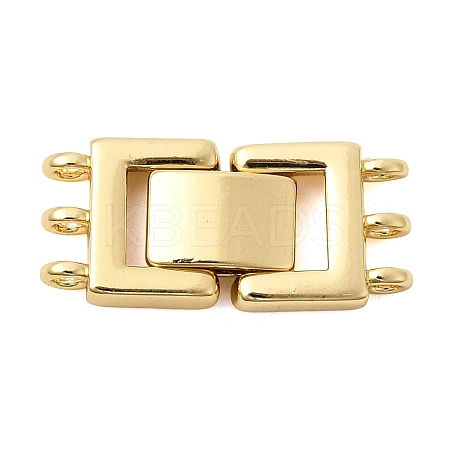 Brass Fold Over Clasps KK-Z150-20G-01-1