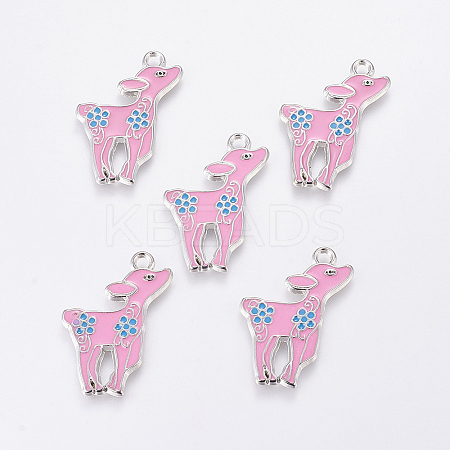 Alloy Enamel Pendants ENAM-P037-3-1