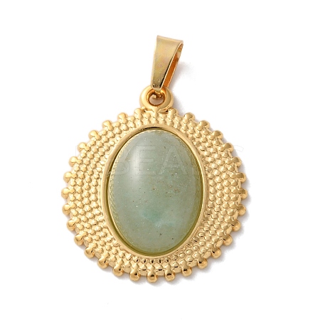 Natural Green Aventurine Pendants STAS-C120-13G-07-1