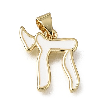 Brass Enanel Pendants KK-C262-04G-02-1