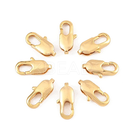 SHEGRACE Brass Lobster Claw Clasps XGR0007G-08G-1