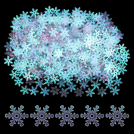 60G Resin Snowflake Sequins Cabochons MRMJ-ME0001-04-1