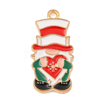 Christmas Theme Alloy Enamel Pendants LS-ENAM-M221-01KCG-07-1