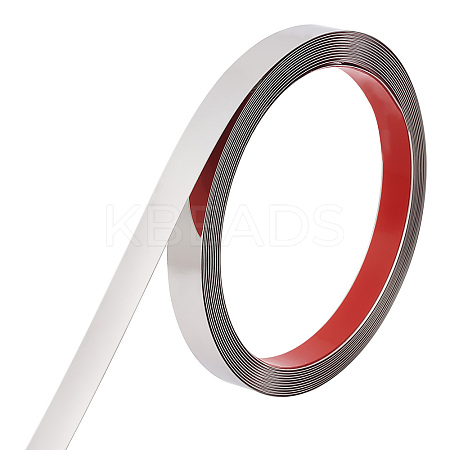 201 Stainless Steel Self-Adhesive Flexible Molding Trim FIND-WH0139-141A-02-1
