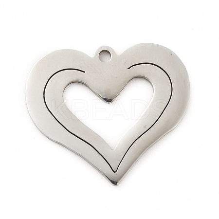 Non-Tarnish 201 Stainless Steel Pendants STAS-D190-14P-1