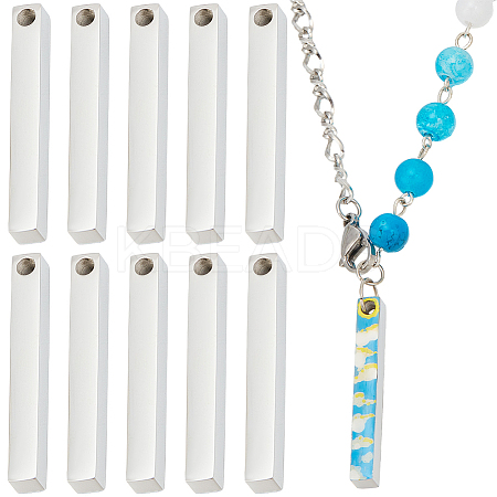 10Pcs 304 Stainless Steel Pendants FIND-SC0010-30-1
