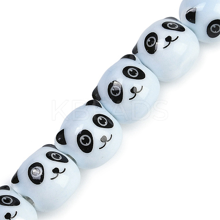 Handmade Porcelain Beads Strands PORC-P029-02B-1