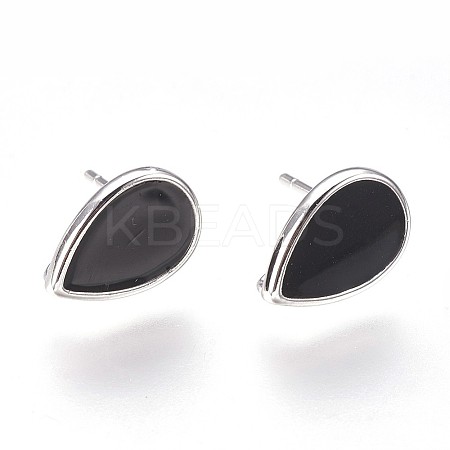 Brass Stud Earring Findings LS-KK-P153-21P-01-NF-1