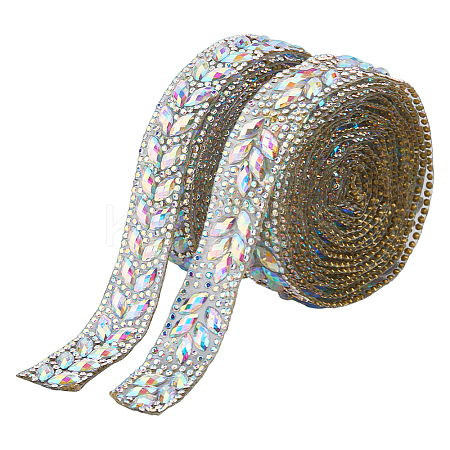 4Rolls 2 Colors Resin Hotfix Rhinestone AJEW-HS0001-19-1