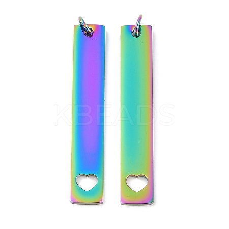 Ion Plating(IP) 304 Stainless Steel Pendants LS-STAS-I311-13RC-1