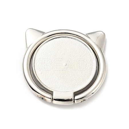Alloy Cat Cell Phone Holder Stand Findings AJEW-E046-02P-1