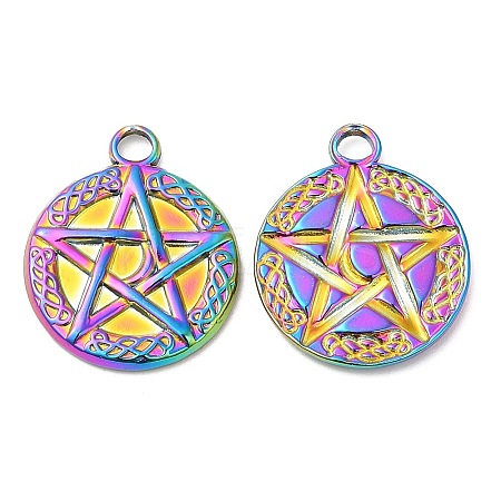 304 Stainless Steel Pendants STAS-Z041-19RC-1
