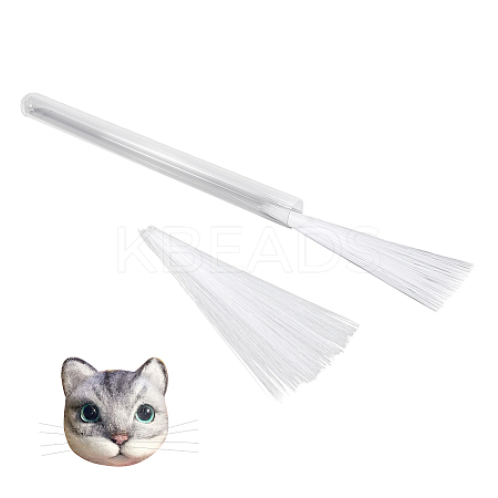 Plastic Simulated Animal Whiskers for Crafts Needle Felting DIY-WH0430-904A-02-1
