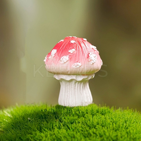Resin Mushroom Miniature Ornaments PW-WG67BFB-04-1