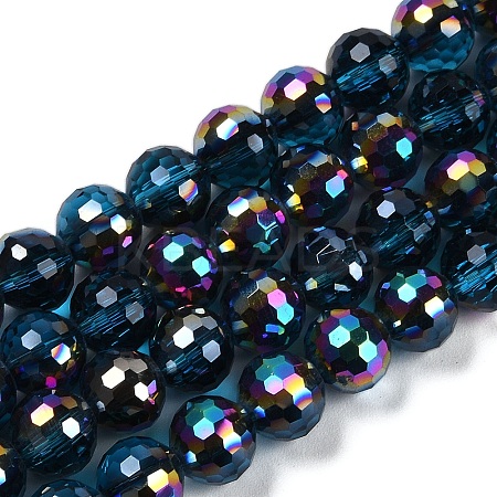 Transparent Electroplate Glass Beads Strands EGLA-N002-31-H03-1