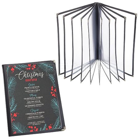 A4 Plastic Menu Book Protector AJEW-WH0237-11-1