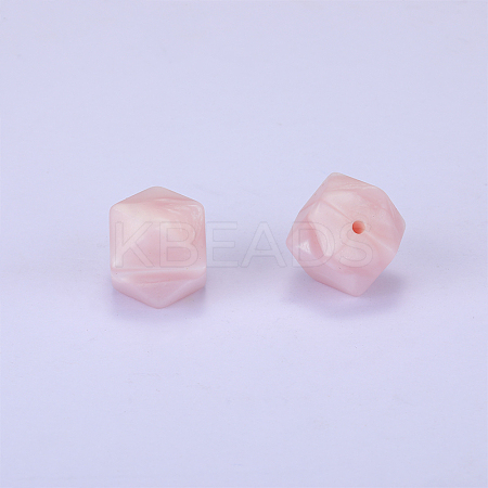 Hexagonal Silicone Beads SI-JX0020A-53-1