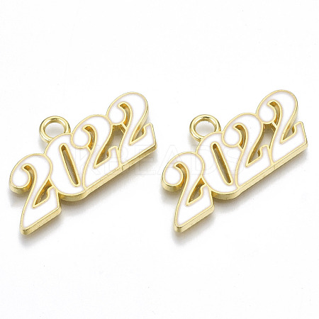 Alloy Enamel Pendants PALLOY-N160-001-05G-RS-1