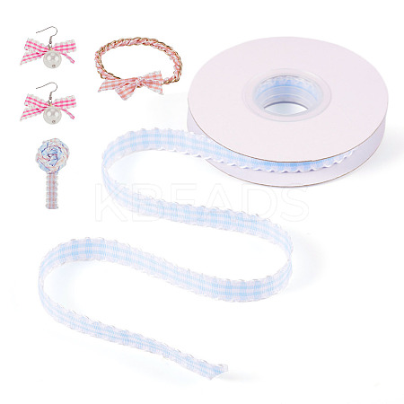 10 Yards Flat Polycotton(Polyester Cotton) Ribbon OCOR-TAC0030-01F-1