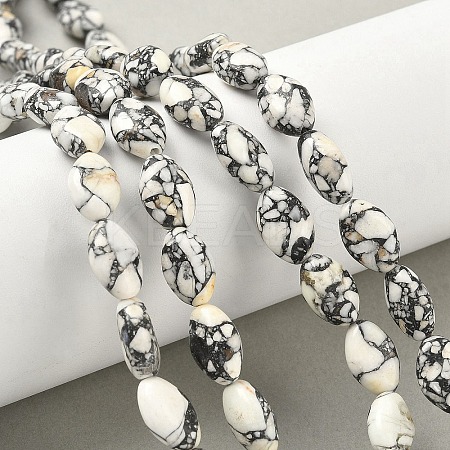 Dyed Synthetic Turquoise Beads Strands G-M448-B01-01-1