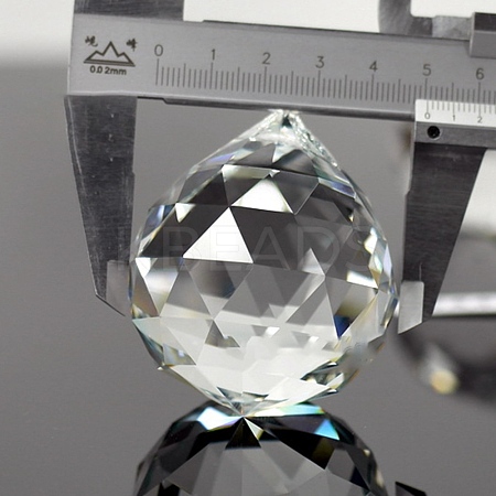Transparent K9 Glass Pendants GLAA-WH0015-35D-1