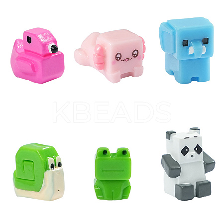 Opaque Resin Animal Display Decoration DJEW-N004-15-1