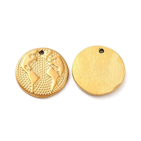 Ion Plating(IP) 304 Stainless Steel Pendants STAS-Q001-14G-1
