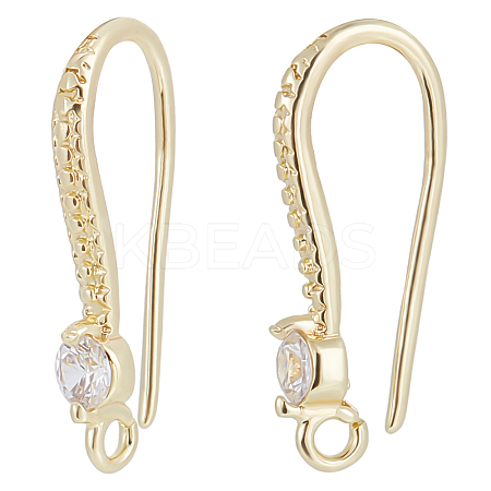 40Pcs Brass Earring Hooks KK-BBC0004-47-1