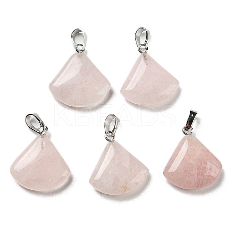 Natural Rose Quartz Pendants G-C066-07D-1