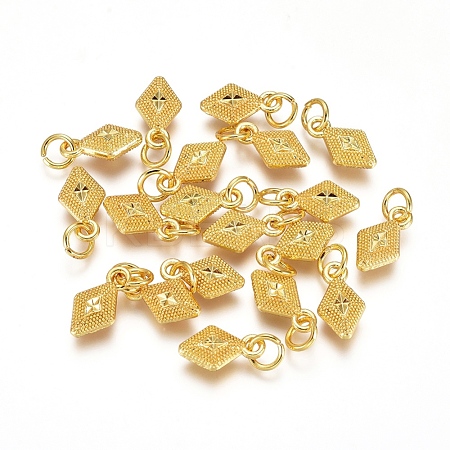 Electroplated Alloy Charms PALLOY-G267-13G-1