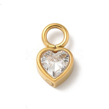Ion Plating(IP) 304 Stainless Steel with Rhinestone Charms STAS-G351-14G-02-1