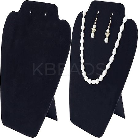 Flocked Cloth with Paperboard Jewelry Display Stands LS-NDIS-FG0001-02-1