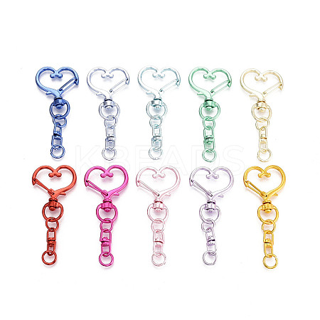 Electrophoresis Alloy Swivel Snap Hook Clasps PALLOY-T092-71-1