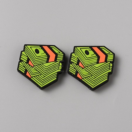U.S. Dollar Food Grade Eco-Friendly Silicone Focal Beads LS-SIL-CJC0007-02B-1