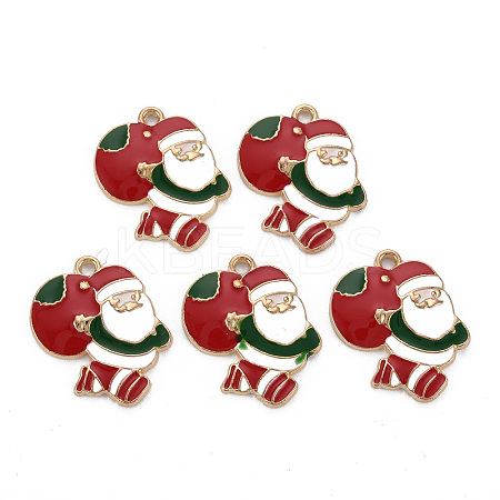 Rack Plating Alloy Enamel Pendants LS-ENAM-S126-064-NR-1
