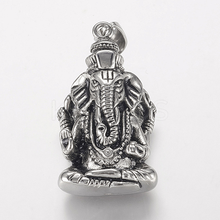 304 Stainless Steel Pendants X-STAS-P137-15AS-1
