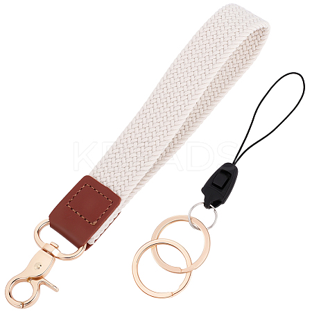 1Pc Nylon Stretch Band Wristlet Keychains KEYC-CL0001-38D-1