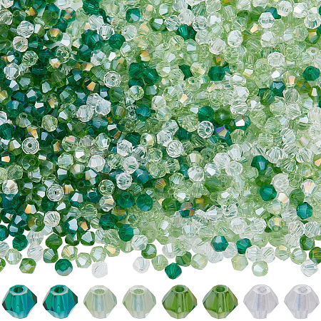 25 Strands 4 Colors Transparent Electroplate Glass Beads Strands GLAA-SP0001-27A-1