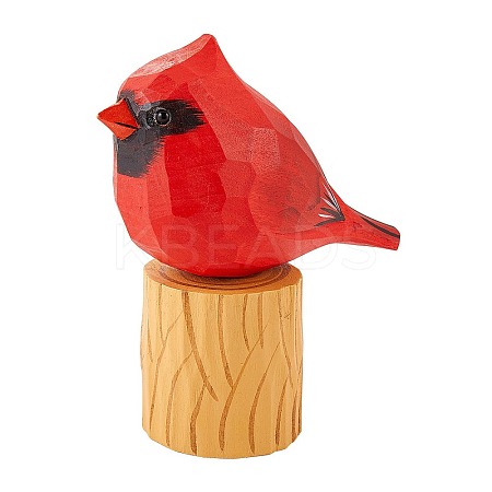 Wooden Birds and Tree Stump Ornaments JX721A-1