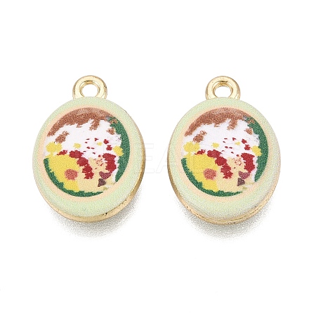 Printed Alloy Pendants PALLOY-SZC0008-05O-1