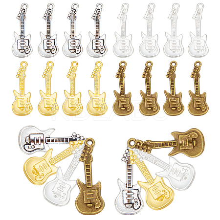 60Pcs 4 Colors Tibetan Style Alloy Pendants FIND-NB0005-38-1