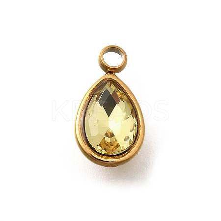 304 Stainless Steel Pendants STAS-Q346-04G-06-1