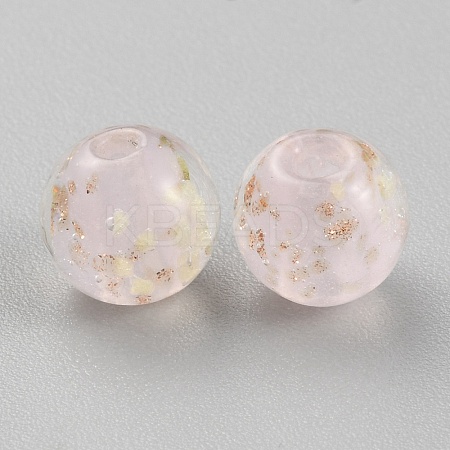 Luminous Handmade Gold Sand Lampwork Beads FIND-TAC0005-35B-01-1