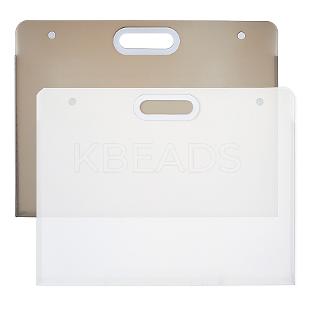 2Pcs 2 Styles PP Plastic Documents Pockets AJEW-FH0005-86B-1