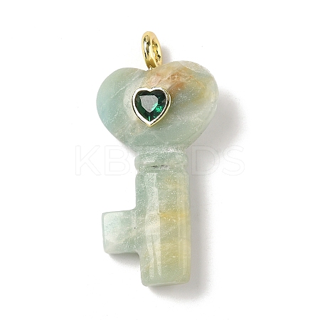 Natural Flower Amazonite Pendants G-C274-05F-1