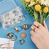 16Pcs 8 Size 304 Stainless Steel Grooved Finger Rings Set RJEW-UN0002-88-2