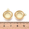 304 Stainless Steel Pendant Cabochon Settings STAS-T067-71G-3