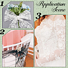 5 Yards Milk Fiber Embroidery Lace Trim Ribbon OCOR-GF0005-14B-4
